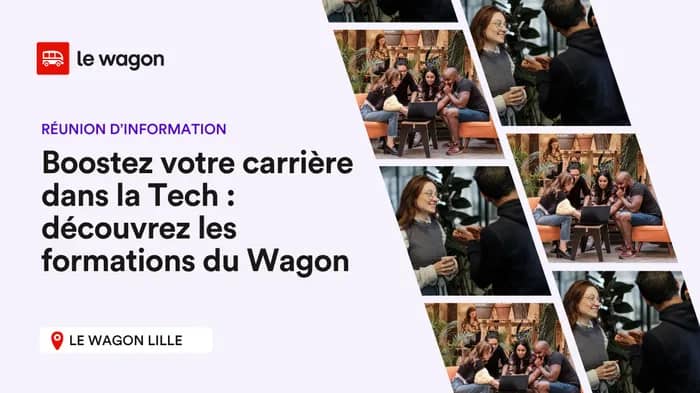 Illustration de l'événement : Boostez votre carrière dans la Tech : découvrez les formations du Wagon Lille