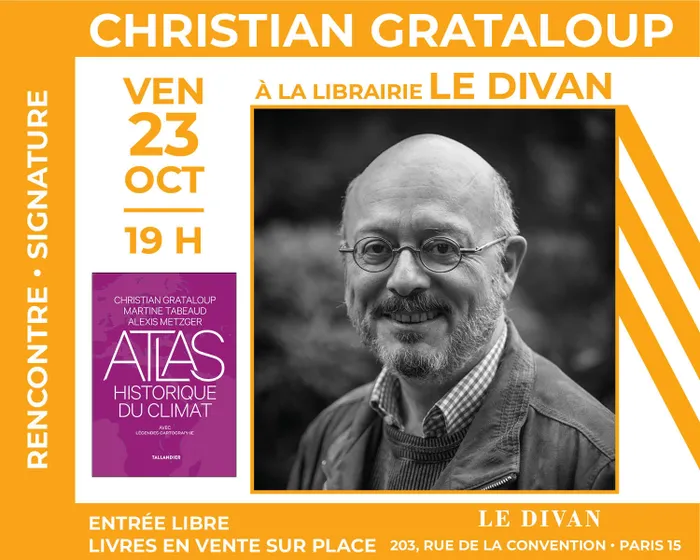 Illustration de l'événement : Christian Grataloup présente son « Atlas historique du climat : Une histoire climatique du monde »