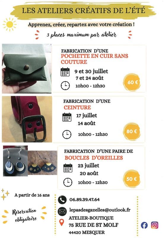 Illustration de l'événement : Fabrication d'une paire de boucles d'oreilles