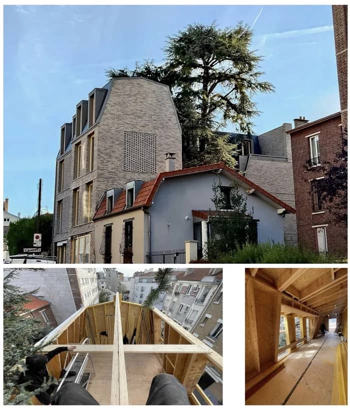 Illustration de l'événement : Visite de l'immeuble en bois de la Renardière - Habiter Bois