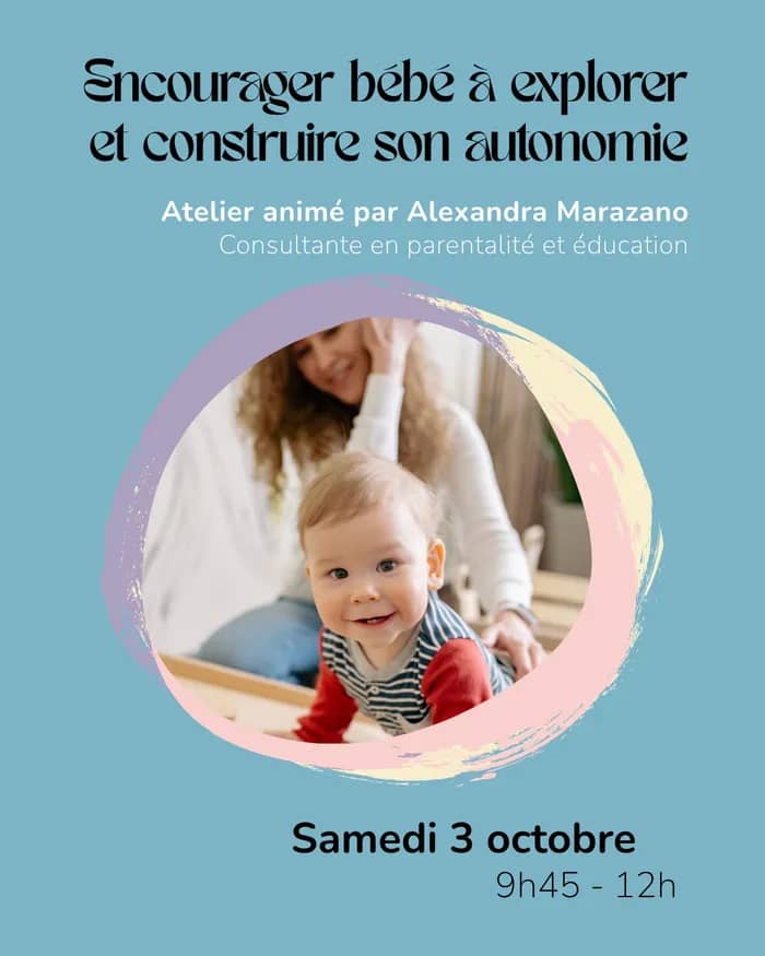 Illustration de l'événement : Encourager bébé à explorer et construire son autonomie