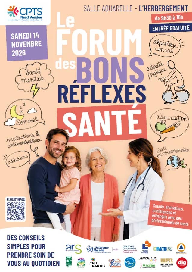 Illustration de l'événement : Forum des Bons Réflexes en Santé à L'Herbergement