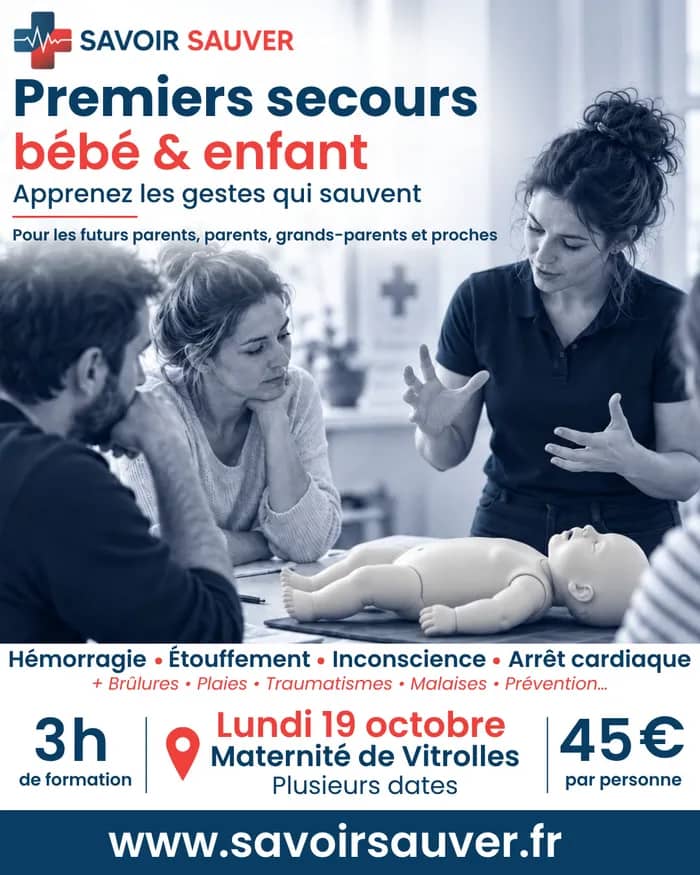 Illustration de l'événement : Atelier Premiers Secours Bébé & Enfant