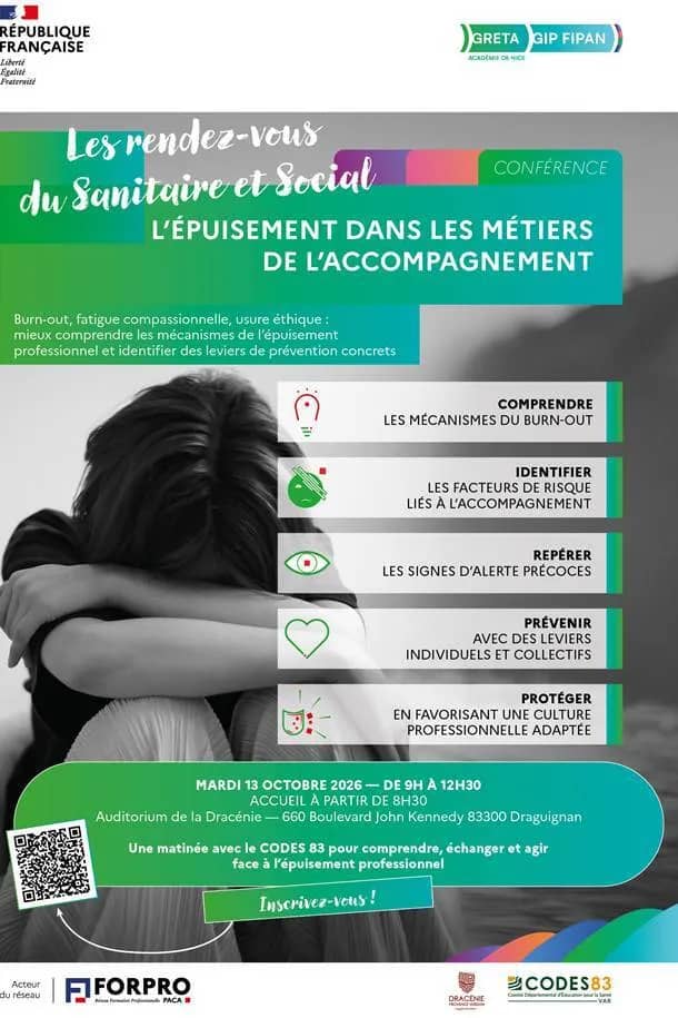 Illustration de l'événement : Conférence - L’épuisement dans les métiers de l’accompagnement