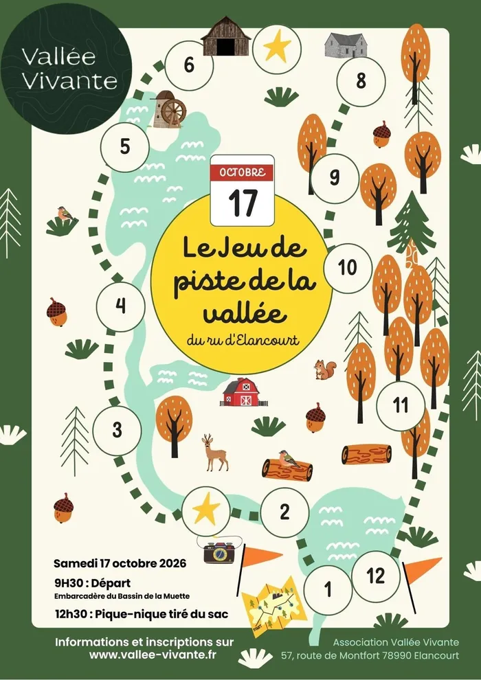Illustration de l'événement : Le jeu de piste de la Vallée du ru d'Elancourt