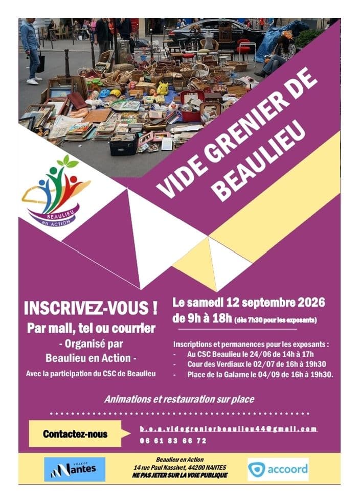 Illustration de l'événement : Vide-grenier de Beaulieu