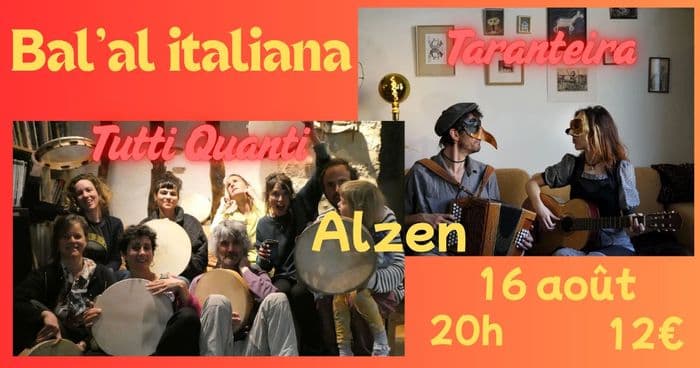 Illustration de l'événement : Bal'al italiana : concert-bal Italie du sud