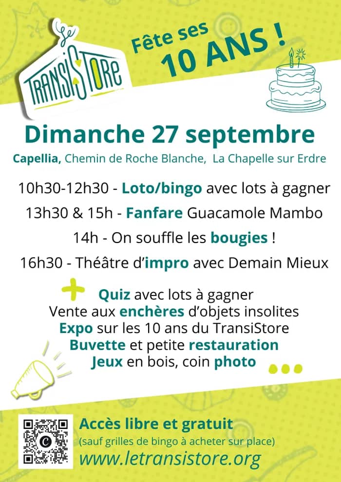 Illustration de l'événement : Le TransiStore fête ses 10 ans !
