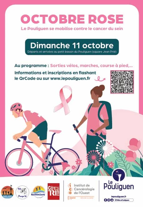 Illustration de l'événement : Octobre Rose au Pouliguen - Marche - Vélo - Course
