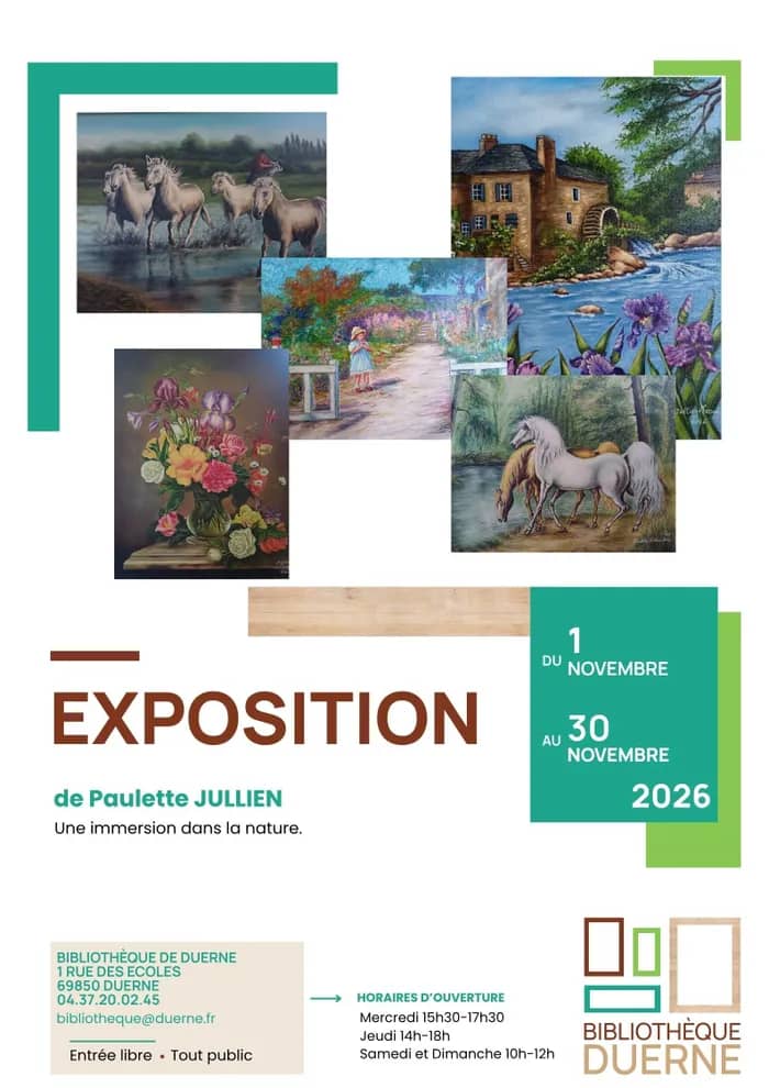 Illustration de l'événement : exposition de tableaux de Paulette JULLIEN
