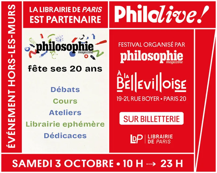 Illustration de l'événement : Festival PhiloLive! : nous sommes partenaires