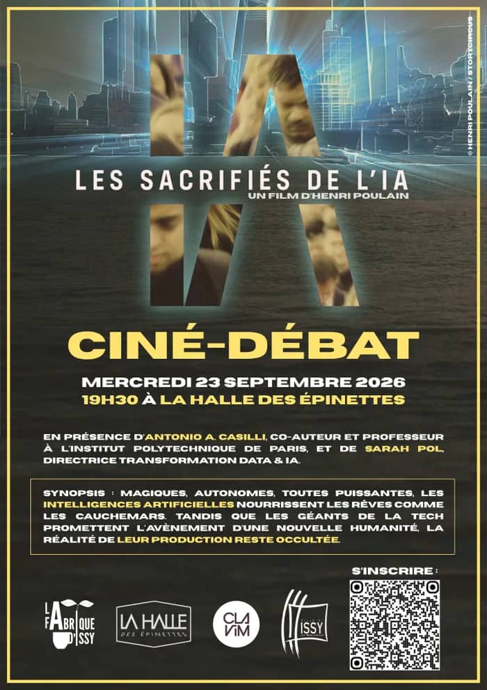 Illustration de l'événement : Ciné-débat "Les Sacrifiés de l'IA"
