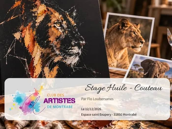 Illustration de l'événement : Stage peinture à l’huile au couteau