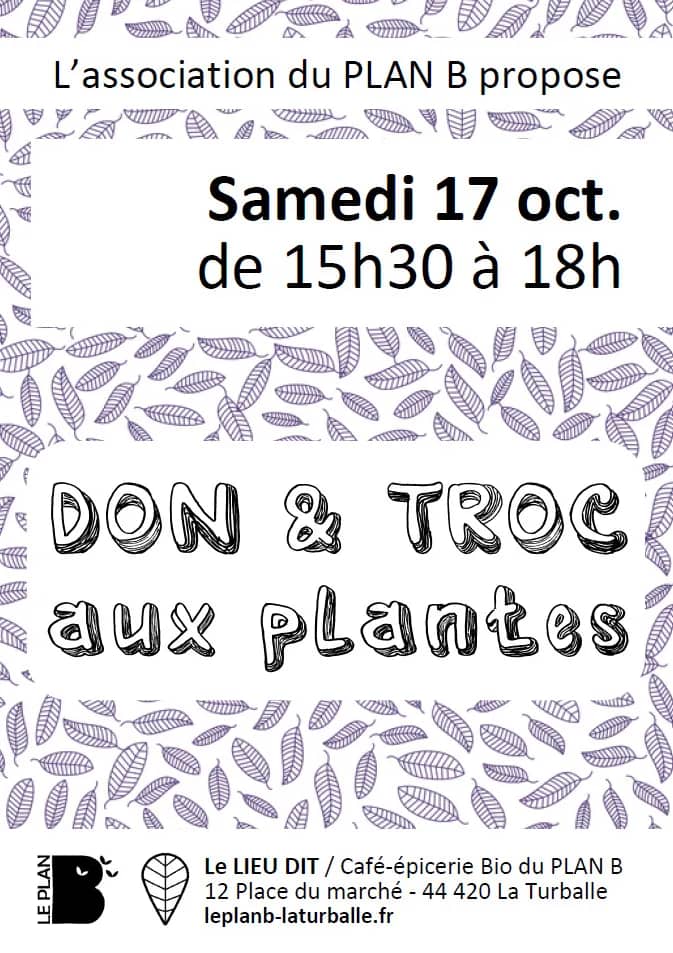 Illustration de l'événement : Don & Troc aux plantes