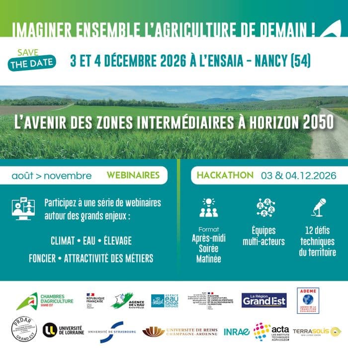 Illustration de l'événement : Assises de la RDI agricole 2026 : imaginons ensemble l’agriculture des zones intermédiaires à l’horizon 2050