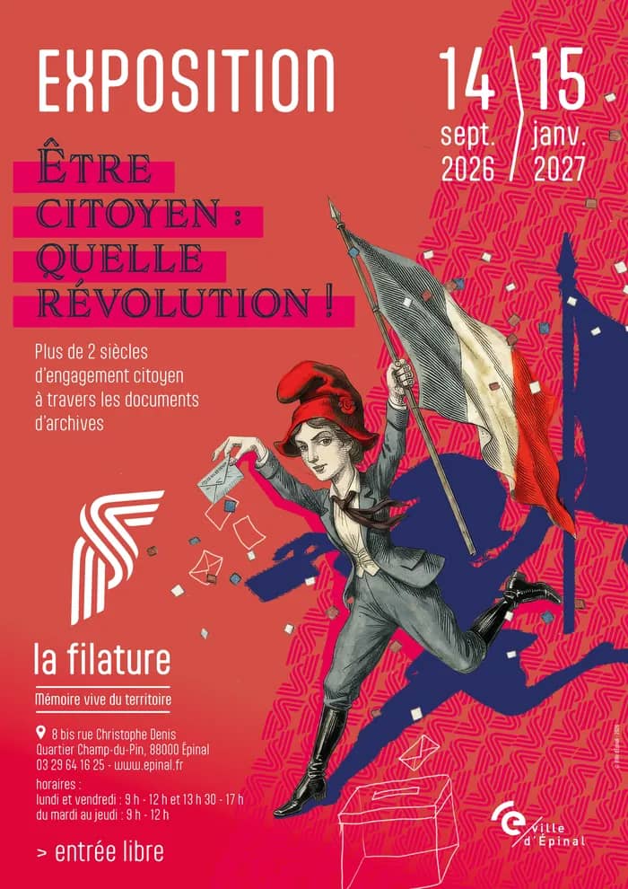 Illustration de l'événement : Visite guidée de la Filature et de l'exposition "Être citoyen, quelle révolution !"