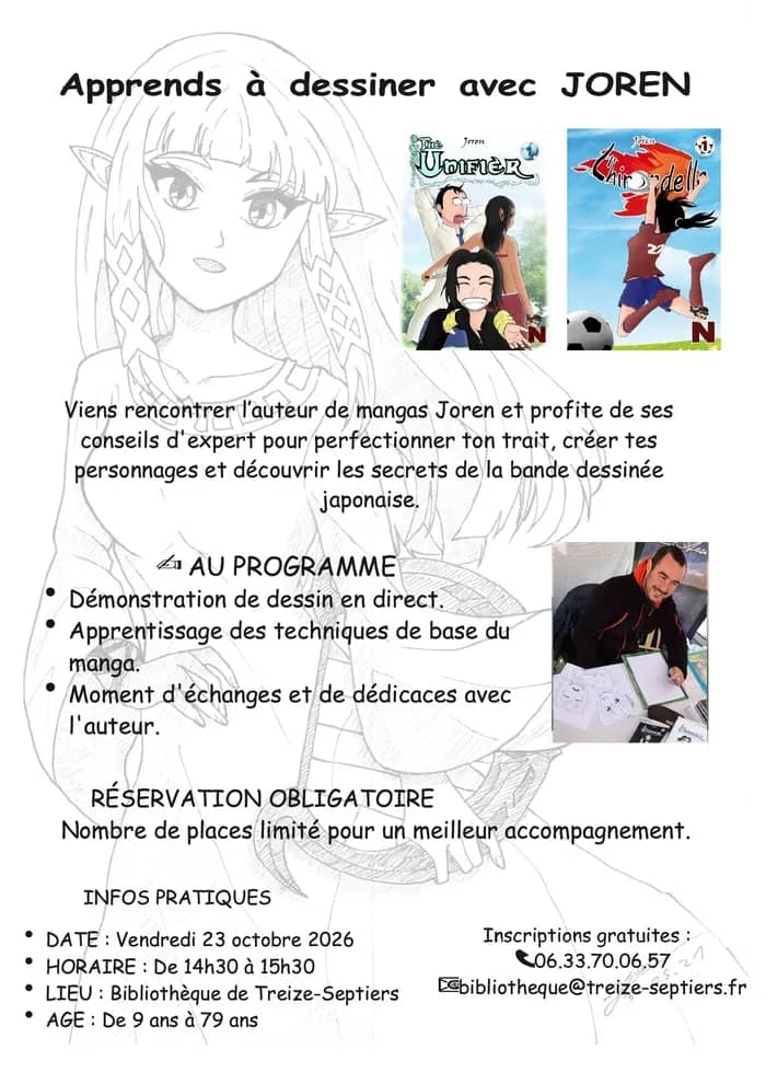 Illustration de l'événement : Apprends à dessiner avec JOREN