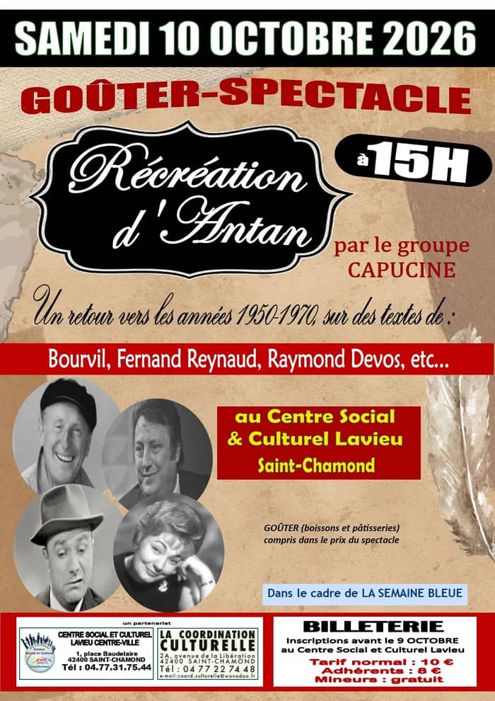 Illustration de l'événement : Récréation d'antan