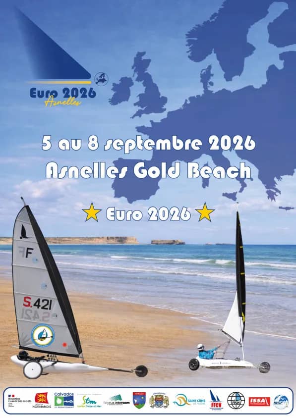 Illustration de l'événement : Championnat d'Europe - Euro 2026 de char à voile