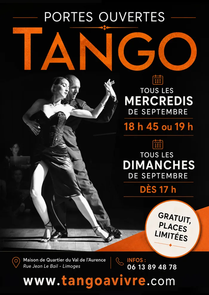 Illustration de l'événement : Portes Ouvertes Tango Argentin