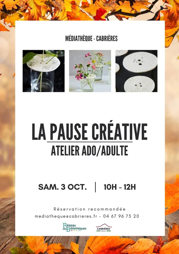 Illustration de l'événement : La pause créative - atelier créatif ado/adulte