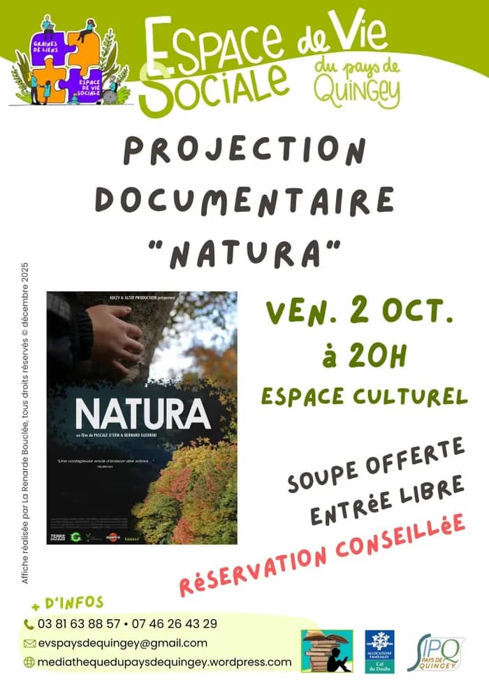 Illustration de l'événement : Projection documentaire « Natura »
