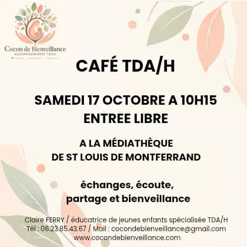 Illustration de l'événement : Café TDA/H à la Médiathèque