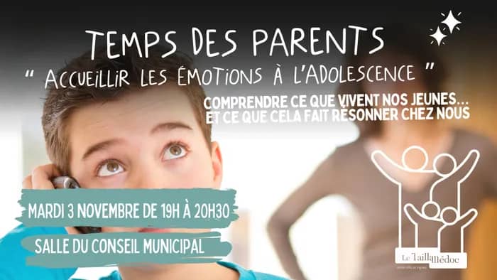 Illustration de l'événement : Temps des parents "Accueillir les émotions de l'enfant"