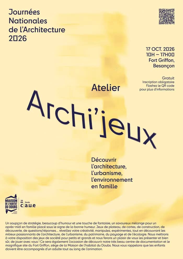 Illustration de l'événement : 🎲 Archi-jeux – Découvrez l’architecture en famille !