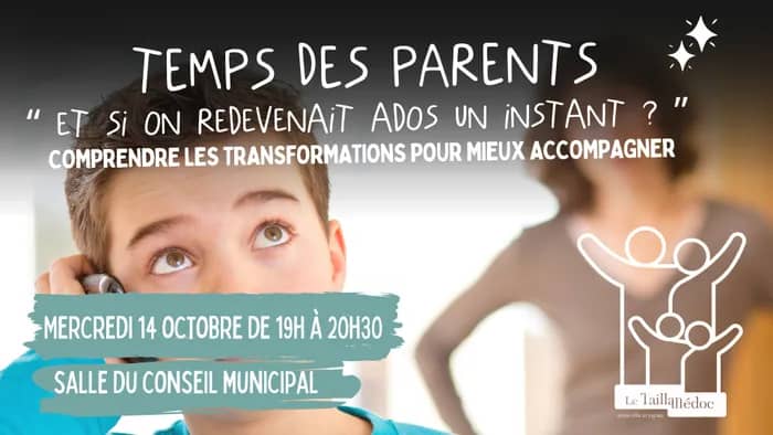 Illustration de l'événement : Temps des parents "Et si on redevenait ados un instant ?"