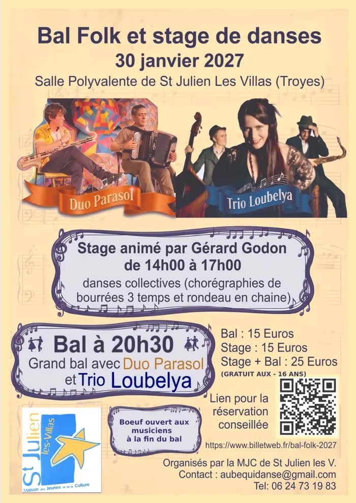 Illustration de l'événement : Bal folk avec Duo Parasol et Trio Loubelya