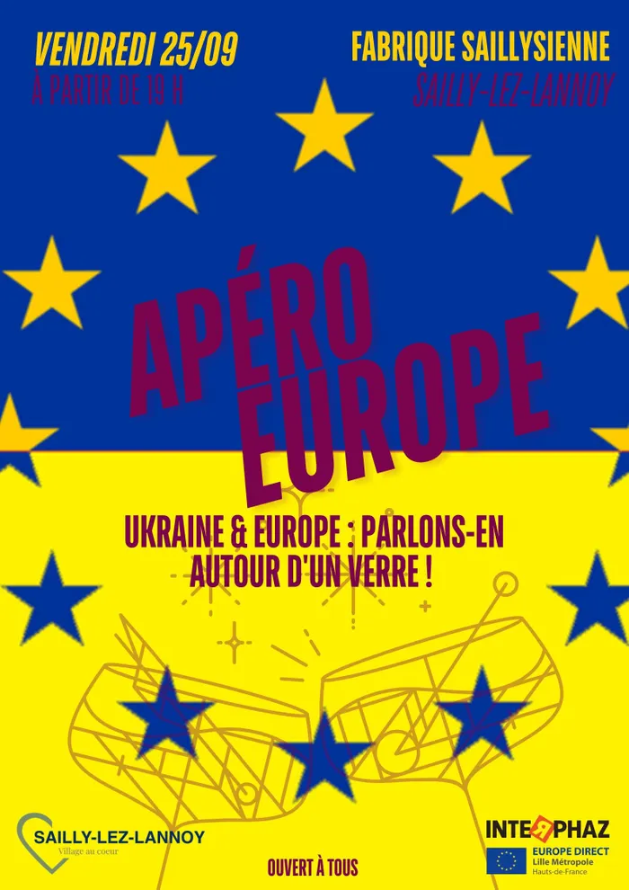 Illustration de l'événement : Apéro Europe Ukraine à Sailly-lez-Lannoy