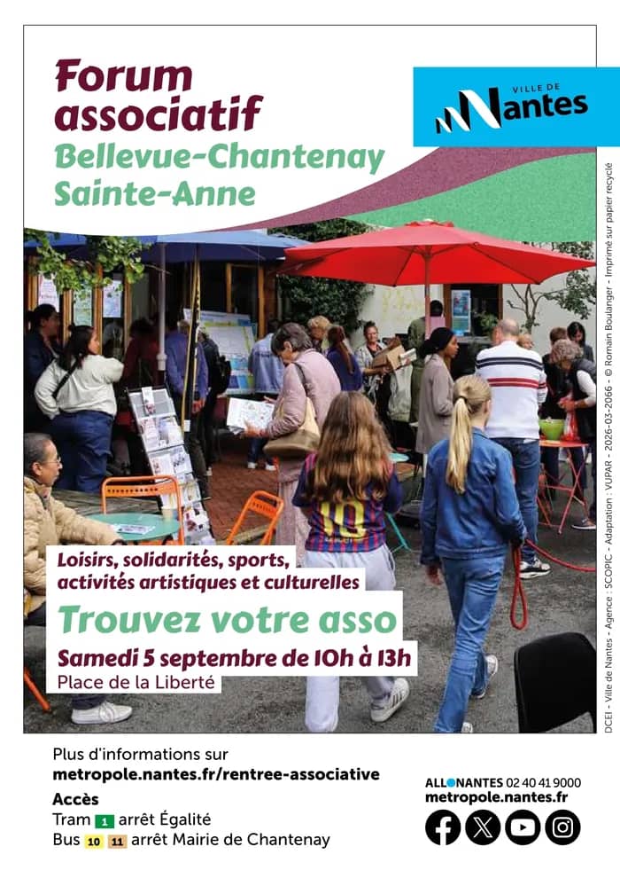 Illustration de l'événement : Forum des associations du quartier Bellevue–Chantenay–Sainte-Anne
