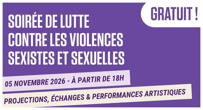Illustration de l'événement : Ciné-débat – Soirée de lutte contre les violences sexistes et sexuelles