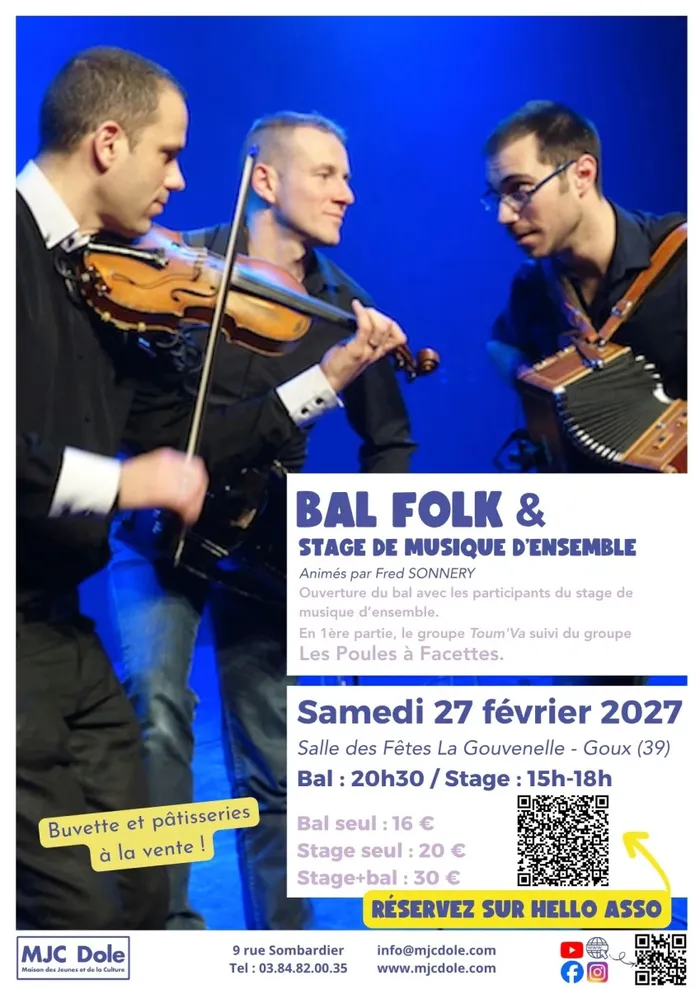 Illustration de l'événement : Bal folk & stage de musique d'ensemble