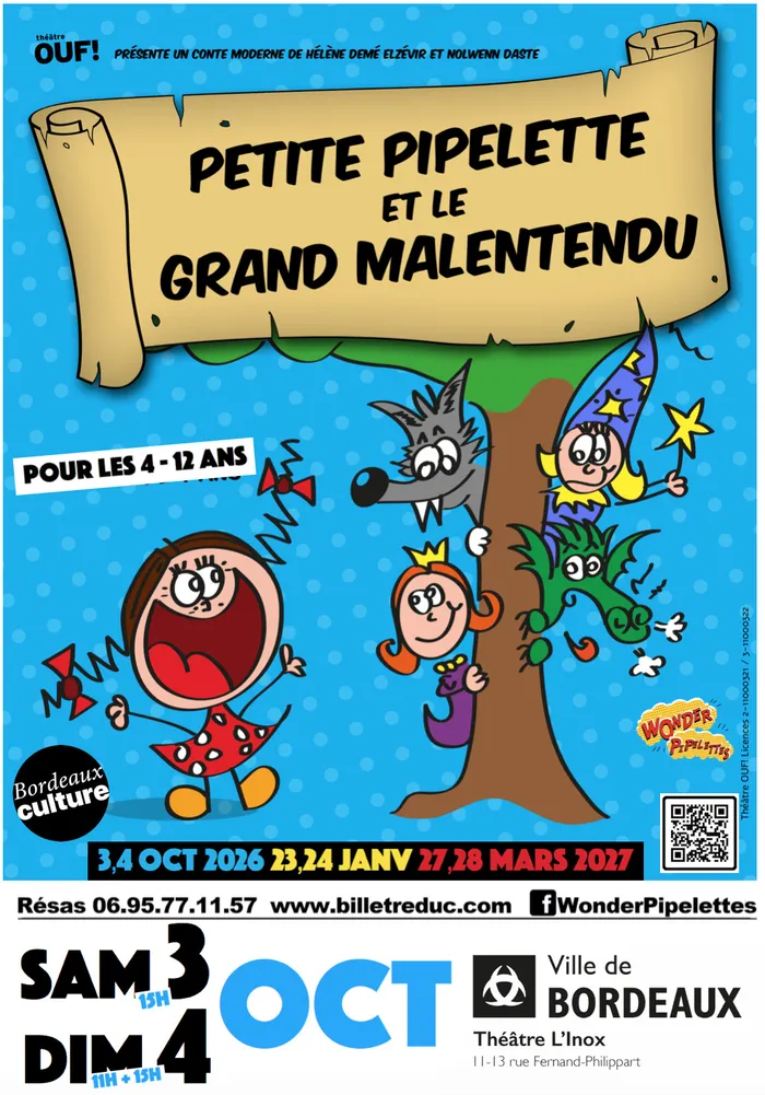 Illustration de l'événement : Petite Pipelette et le Grand Malentendu (jeune public 4-12 ans)