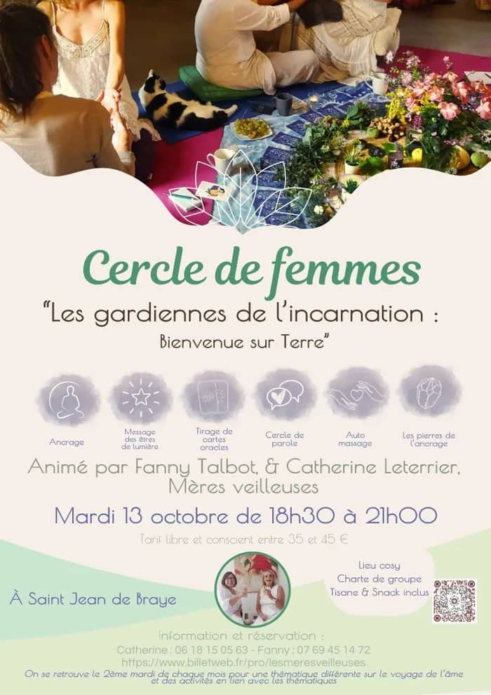 Illustration de l'événement : Cercle de femmes à Orléans – Les Gardiennes de l’Âme | Spiritualité & Sororité