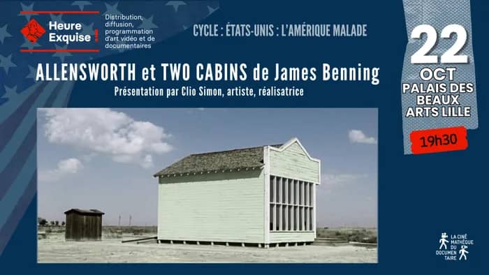 Illustration de l'événement : Projection ALLENSWORTH et TWO CABINS de James Benning