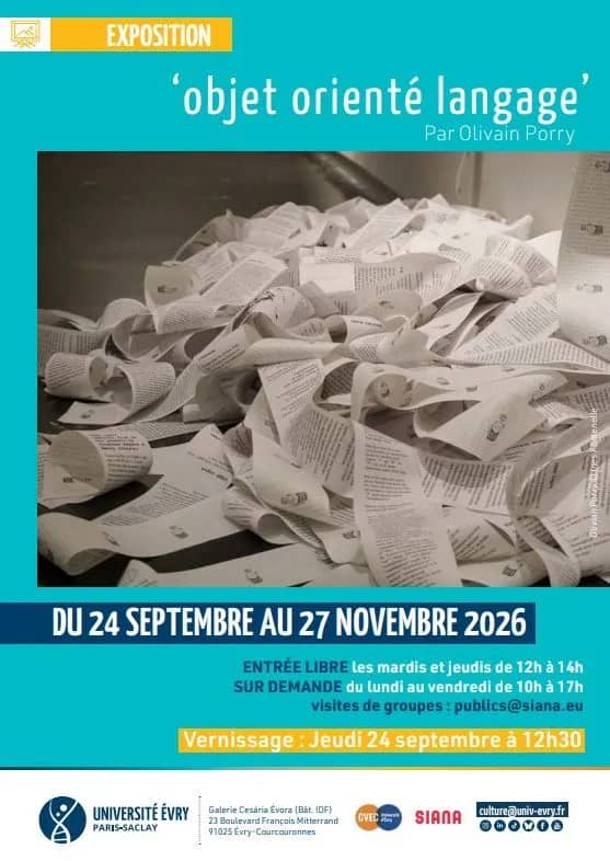 Illustration de l'événement : EXPOSITION « OBJET ORIENTE LANGAGE » D’OLIVAIN PORRY
