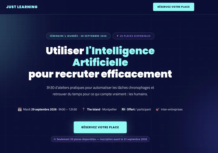 Illustration de l'événement : Utiliser l'Intelligence Artificielle pour recruter efficacement