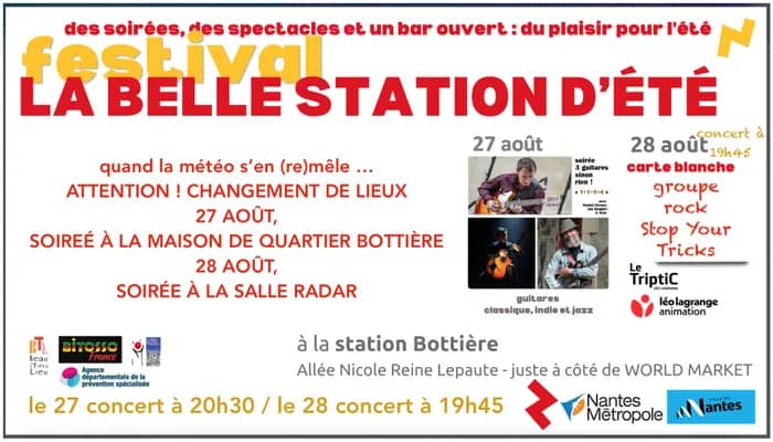 Illustration de l'événement : FESTIVAL LA BELLE STATION D'ÉTÉ - soirée 4 : ATTENTION CHANGEMENT DE LIEU !
