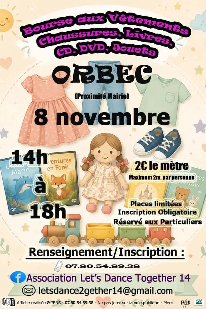 Illustration de l'événement : Bourse aux Vêtements, Chaussures, Livres, CD, DVD, Jouets