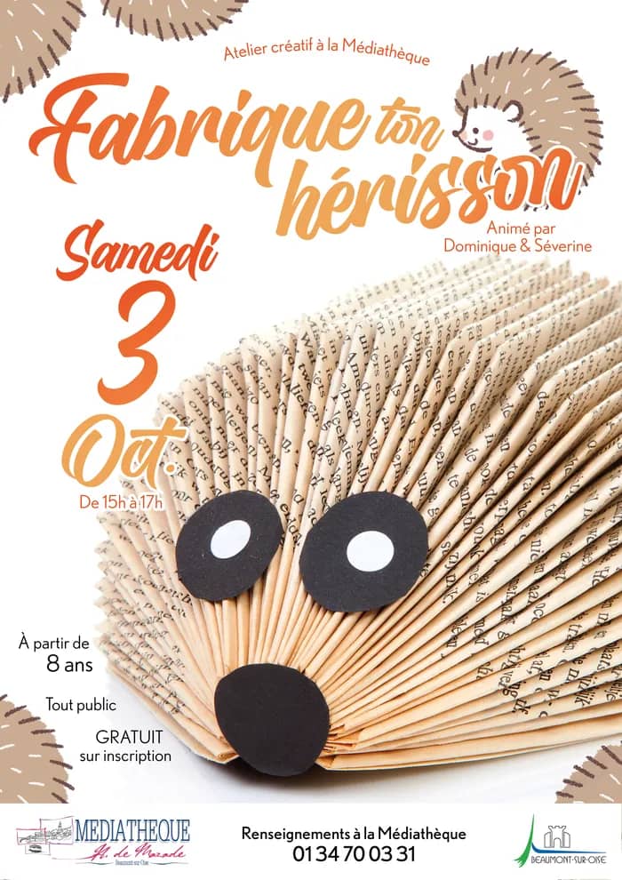 Illustration de l'événement : Atelier créatif - Fabrique ton hérisson