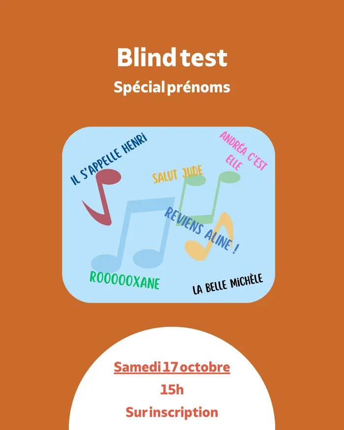 Illustration de l'événement : Blind test