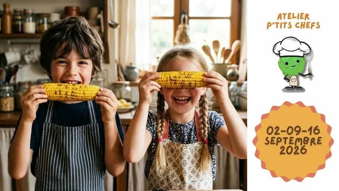 Illustration de l'événement : Atelier de cuisine pour enfants - Graine de Chef : objectif maïs