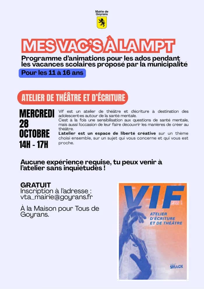 Illustration de l'événement : Mes Vac's à la MPT