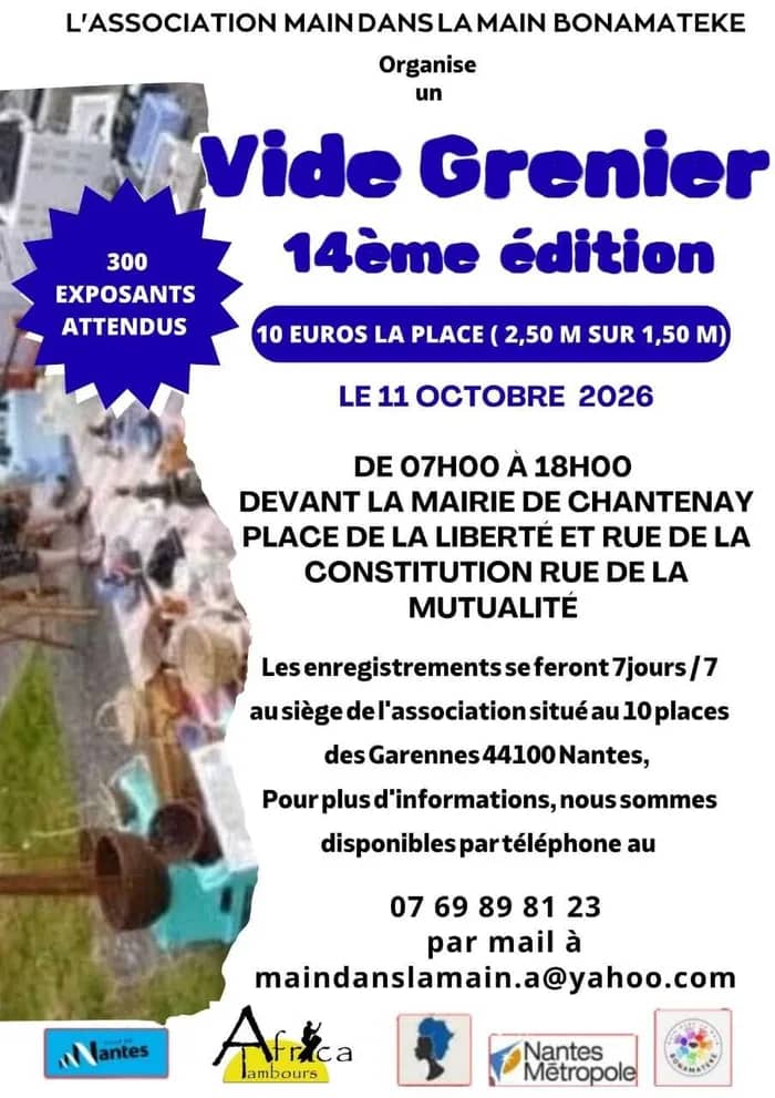 Illustration de l'événement : 14e édition du vide-grenier du Bas-Chantenay