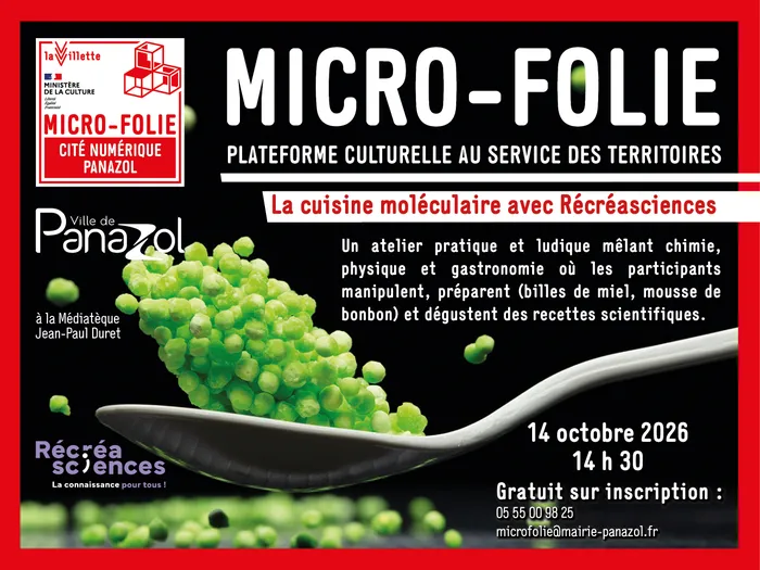 Illustration de l'événement : La cuisine moléculaire avec Récréasciences