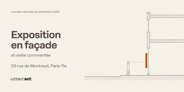 Illustration de l'événement : Exposition en façade et visite commentée chez Urban Act