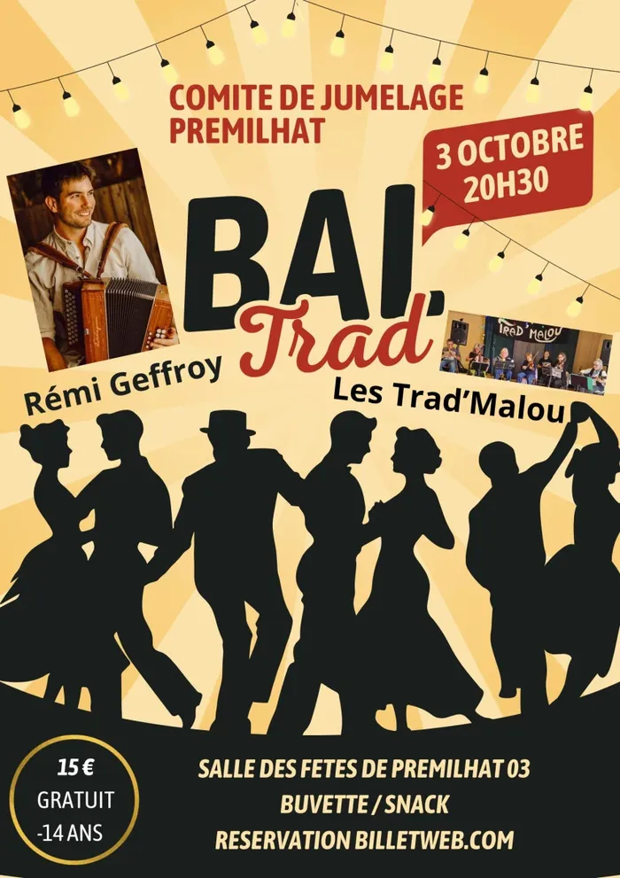Illustration de l'événement : Bal Trad' Rémi Geffroy et Trad'Malou